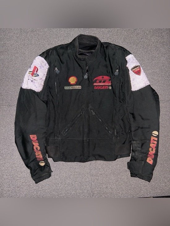 Rare 90s Ducati Dainese PlayStation Racing Motorcycle Jacket
